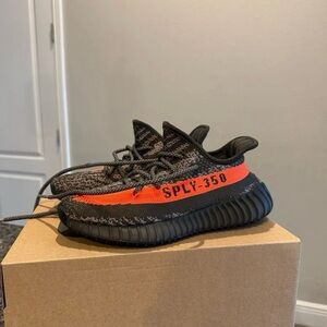 Adidas Kids Yeezy Boost 350 V2 - Black and Orange